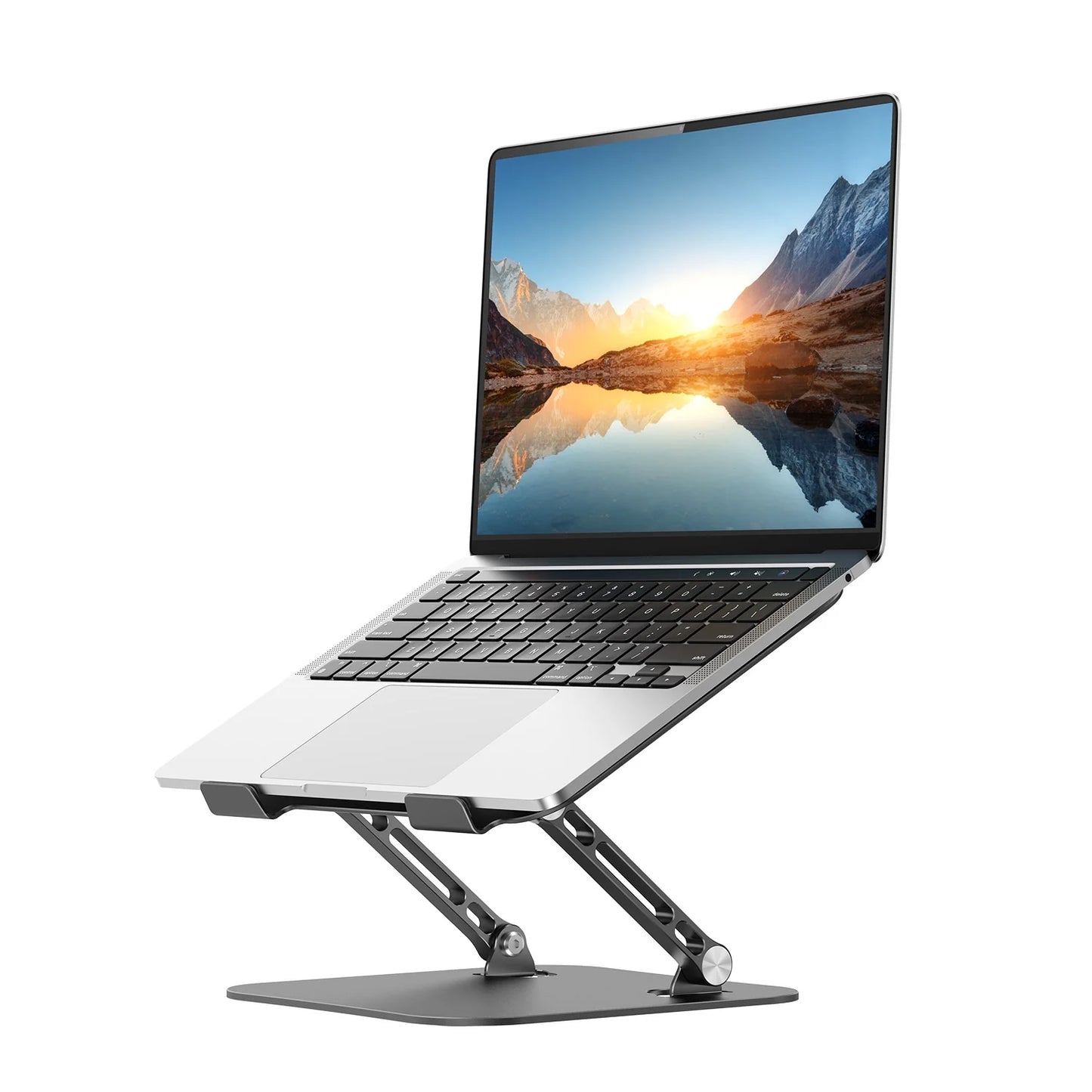 Laptop Stand for Desk,  Aluminum Adjustable Computer Stand, Ergonomic Foldable Laptop Holder for Macbook Air Pro / Dell / HP / ASUS / Samsung