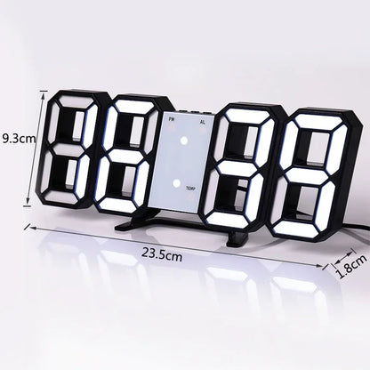 3D LED Digital Clock Desk And Clock Deco