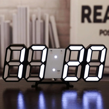 3D LED Digital Clock Desk And Clock Deco