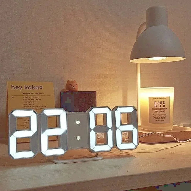 3D LED Digital Clock Desk And Clock Deco